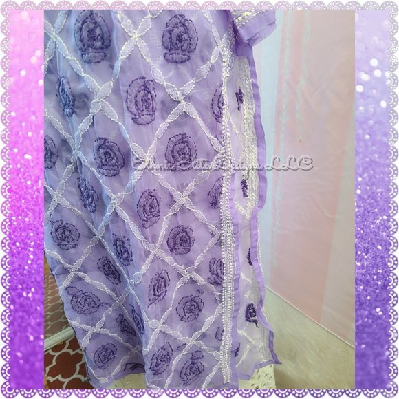 New boutique Hand Embroidered Lucknowi Chikankari kurti With Inner - Picture 5 of 7